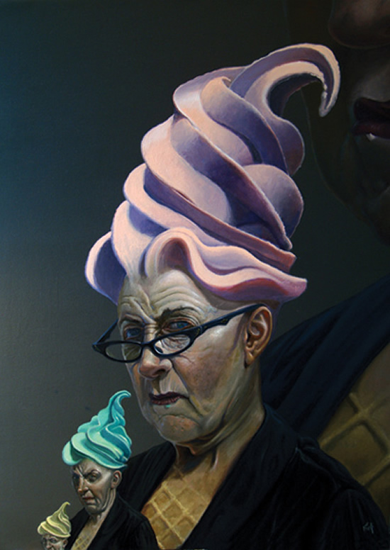 surrealism paintings by ole fick